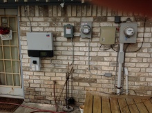 Exterior Rated and mounted Inverter and communication module in Lake Jackson Texas
